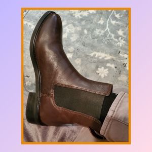 H&M premium leather chelsea boots
